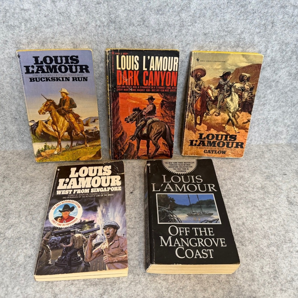 Louis L'Amour Books set of 6 - Softcover